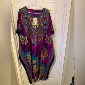 True rock one size maxi long tunic dress